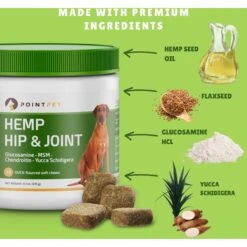 PointPet Hemp Hip & Joint Dog Supplement, 90 Count 12 PointPet Hemp Hip & Joint Dog Supplement, 90 Count -Pet Wellness 198415 PT3. AC SS1800 V1673378967