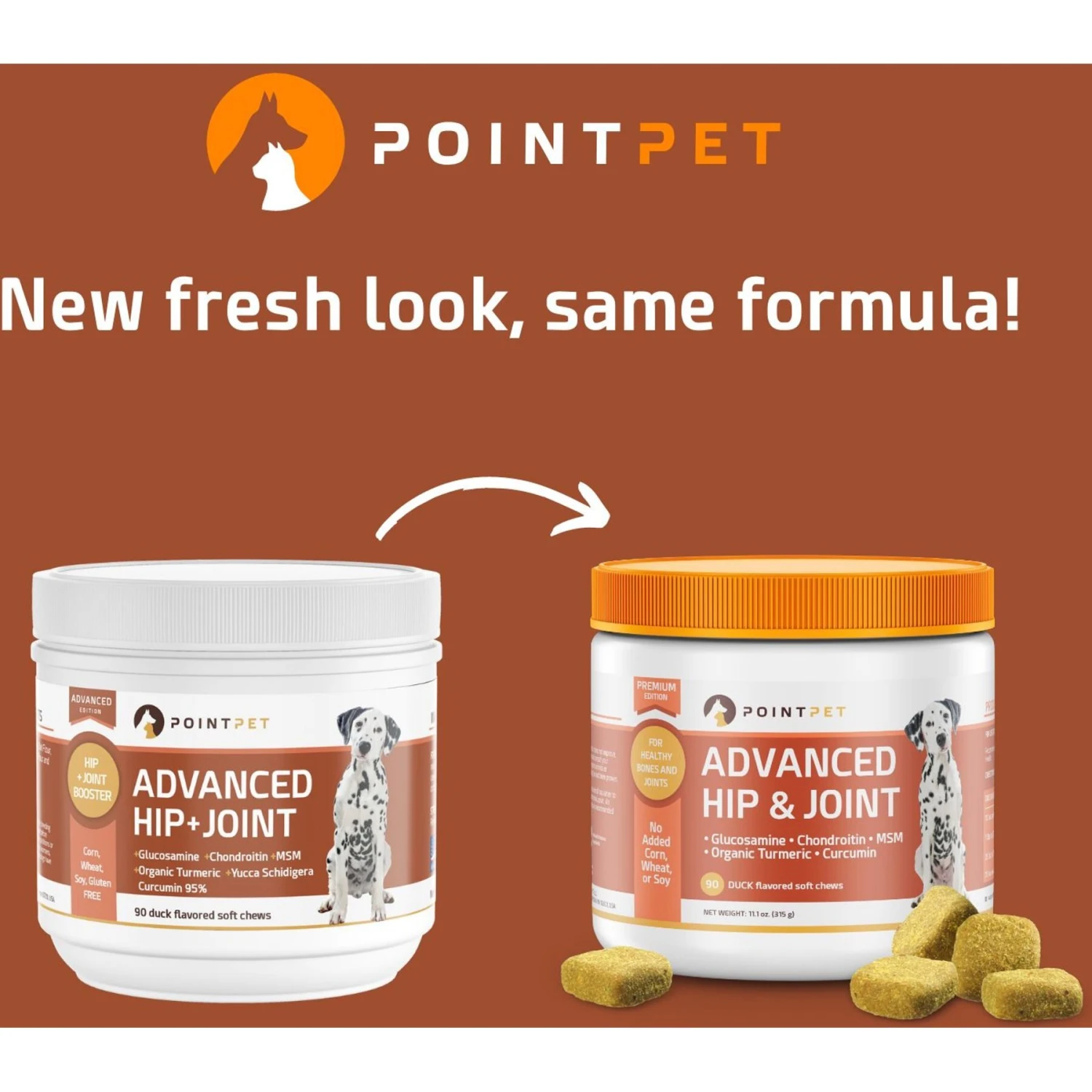 PointPet Advanced Hip & Joint Duck Flavor With Glucosamine, MSM & Chondroitin Senior Dog Supplement, 90 Count 7 PointPet Advanced Hip & Joint Duck Flavor With Glucosamine, MSM & Chondroitin Senior Dog Supplement, 90 Count - Image 7