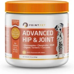 PointPet Advanced Hip & Joint Duck Flavor With Glucosamine, MSM & Chondroitin Senior Dog Supplement, 90 Count 17 PointPet Advanced Hip & Joint Duck Flavor With Glucosamine, MSM & Chondroitin Senior Dog Supplement, 90 Count -Pet Wellness 198424 PT8. AC SS1800 V1639436819