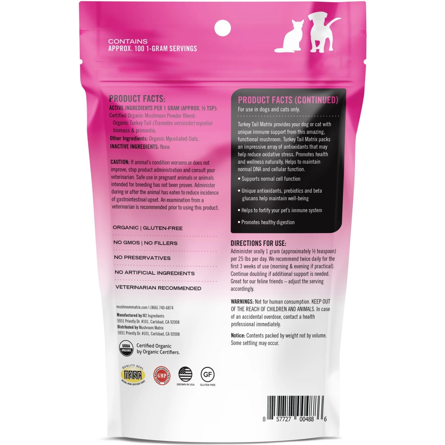 Canine Matrix Turkey Tail Holistic Defense Immune Support Dog Supplement 3 Canine Matrix Turkey Tail Holistic Defense Immune Support Dog Supplement - Image 3