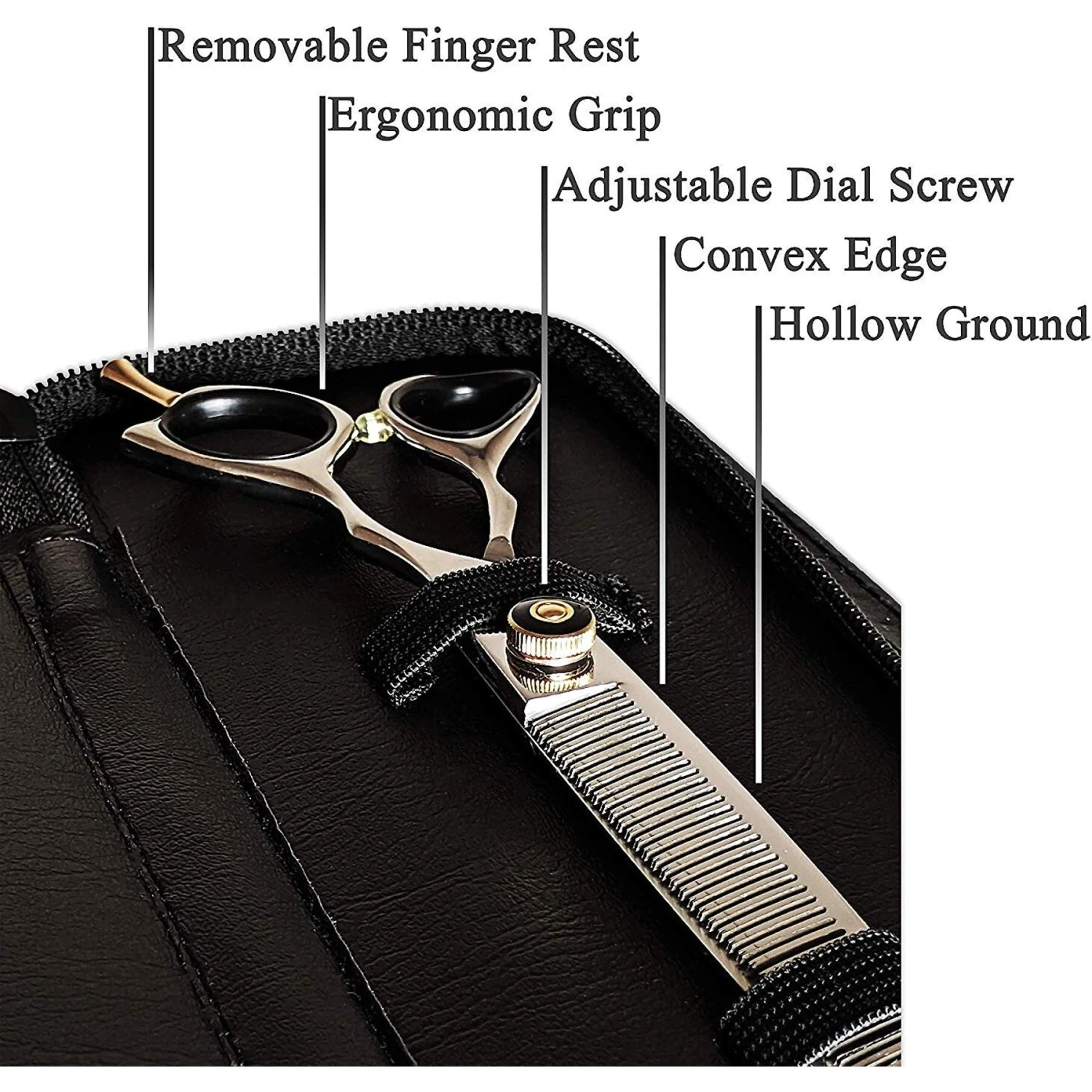 Pet Magasin Professional Dog Thinning Scissors, 7-in 2 Pet Magasin Professional Dog Thinning Scissors, 7-in - Image 2