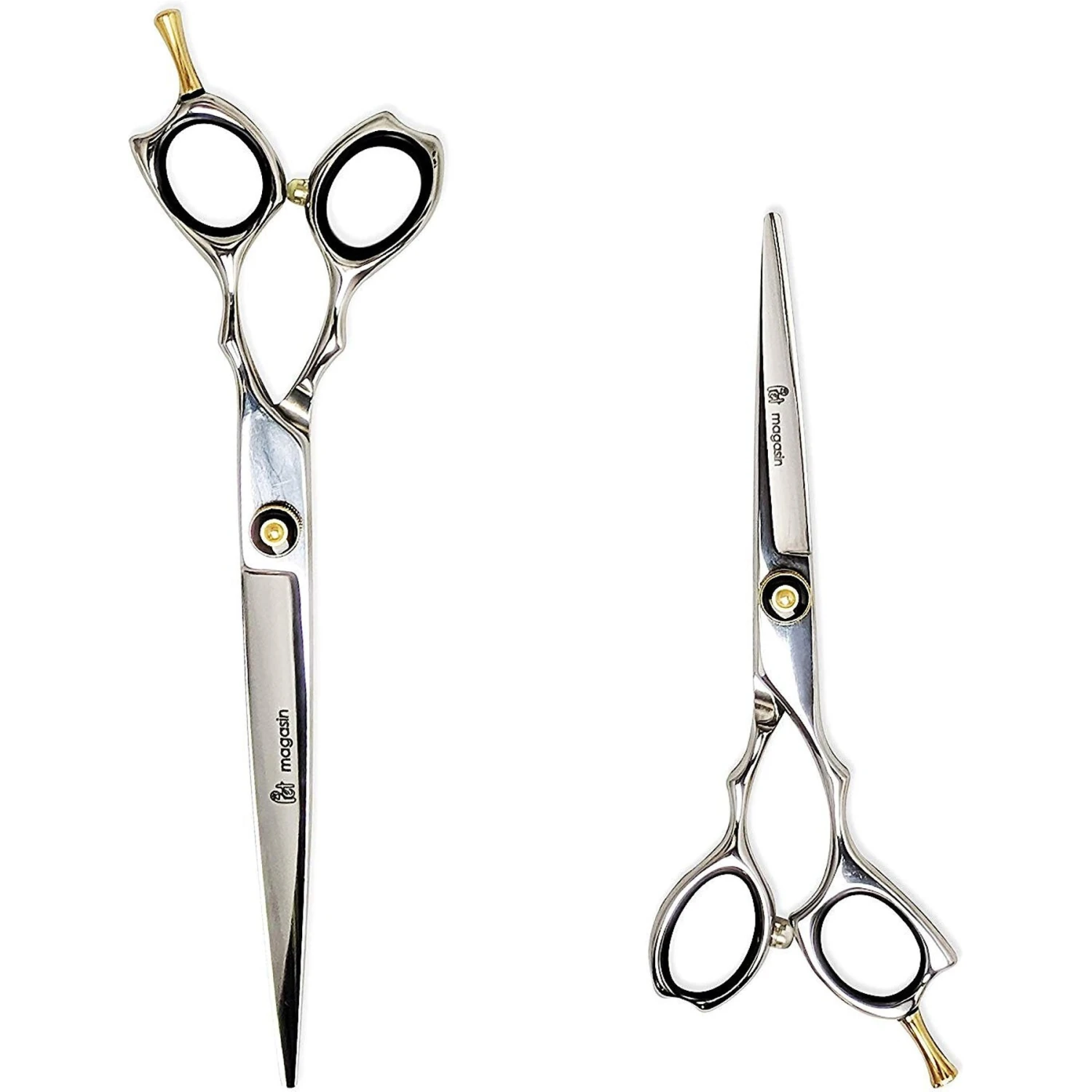 Pet Magasin Professional Dog Grooming Scissors Set, 6-in & 7.5-in, 2 Pack 1 Pet Magasin Professional Dog Grooming Scissors Set, 6-in & 7.5-in, 2 Pack