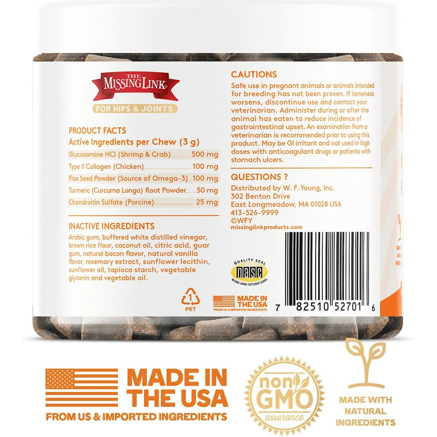 The Missing Link Collagen Care Hips & Joints Soft Chews Dog Supplement 2 The Missing Link Collagen Care Hips & Joints Soft Chews Dog Supplement - Image 2