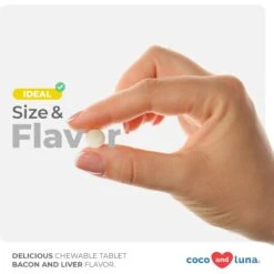 Coco And Luna SAMeLq Bacon & Liver Flavor Dog Supplement, 120 Count -Pet Wellness 199325 PT4. AC SS1800 V1657656137