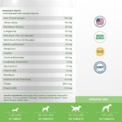 Coco And Luna Liver & Kidney Milkthistle Bacon & Liver Flavor Dog Supplement, 120 Count -Pet Wellness 199331 PT5. AC SS1800 V1646952115