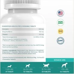 Coco And Luna Probiotics & Enzymes Bacon & Liver Flavor Dog Supplement, 120 Count -Pet Wellness 199335 PT5. AC SS1800 V1650303998