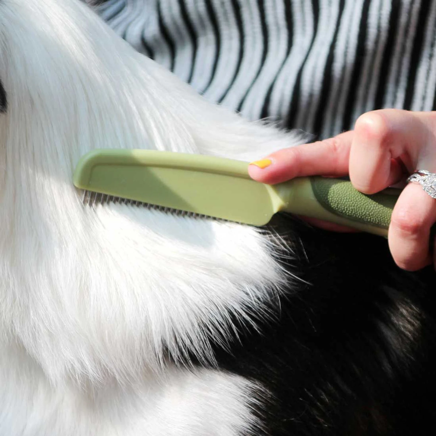 Safari Medium Dog Comb With Rotating Teeth 4 Safari Medium Dog Comb With Rotating Teeth - Image 4