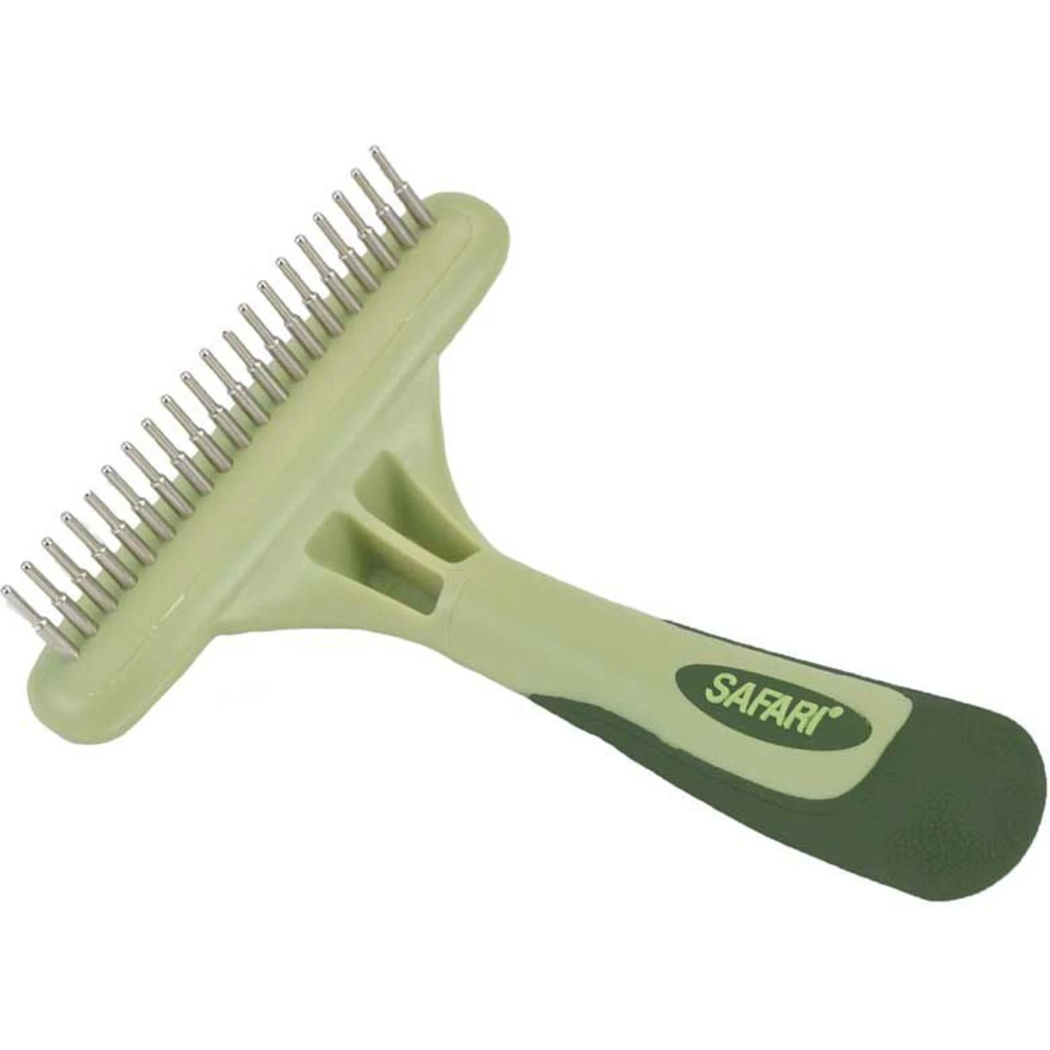 Safari Single Row Rotating Pins Undercoat Rake Dog Grooming Tool 1 Safari Single Row Rotating Pins Undercoat Rake Dog Grooming Tool