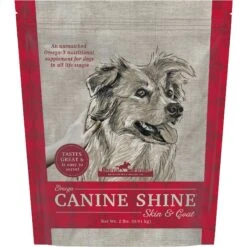 Omega Fields Omega Canine Shine Skin & Coat Dog Supplement