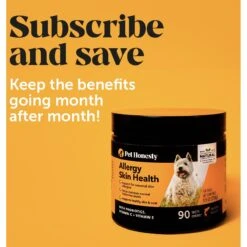 PetHonesty Allergy Skin Health Salmon Flavored Soft Chews Skin & Coat Supplement For Dogs -Pet Wellness 202244 PT6. AC SS1800 V1676475962