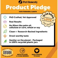 PetHonesty Allergy Skin Health Salmon Flavored Soft Chews Skin & Coat Supplement For Dogs -Pet Wellness 202244 PT8. AC SS1800 V1676476549