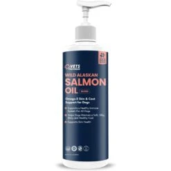 Vets Preferred Wild Alaskan Salmon Oil Dog Supplement, 15.5-oz Bottle