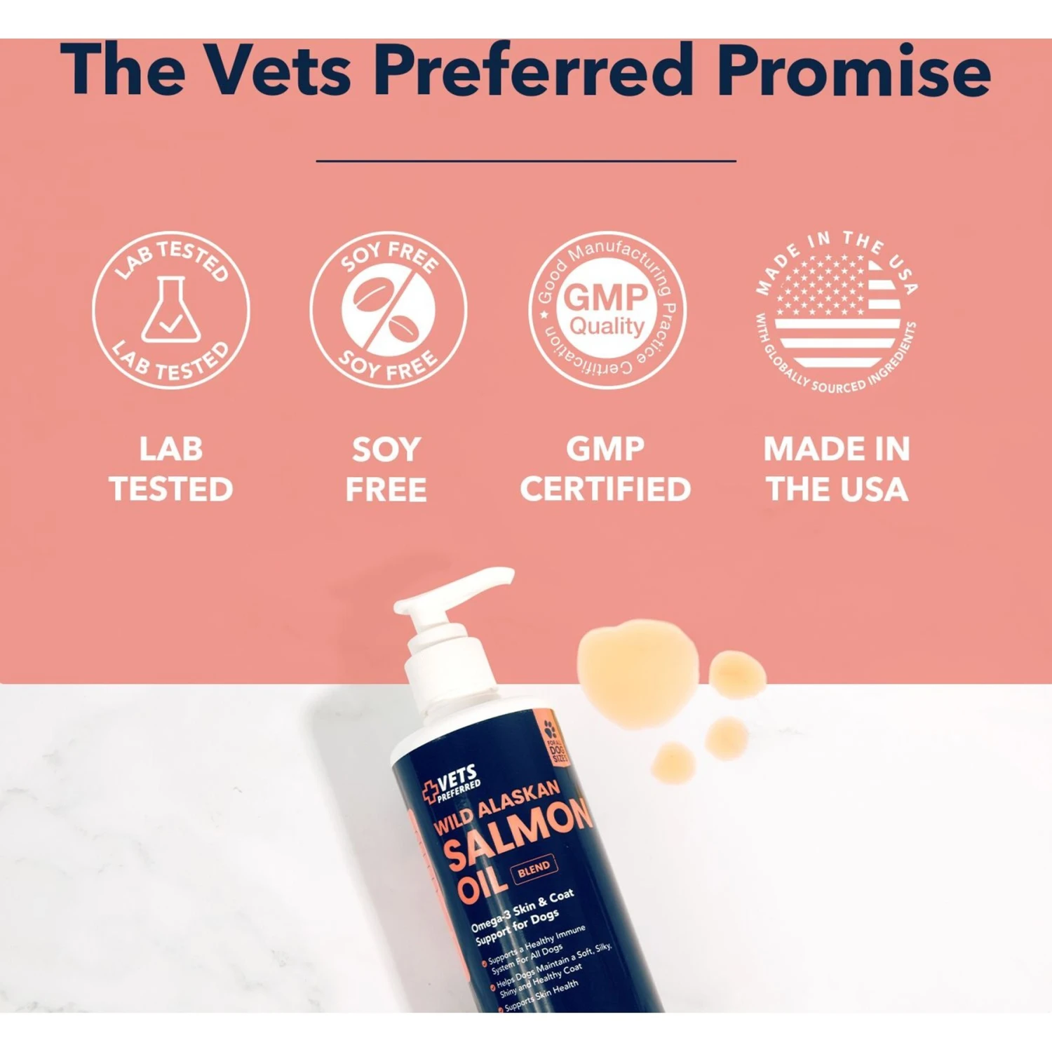 Vets Preferred Wild Alaskan Salmon Oil Dog Supplement, 15.5-oz Bottle 7 Vets Preferred Wild Alaskan Salmon Oil Dog Supplement, 15.5-oz Bottle - Image 7
