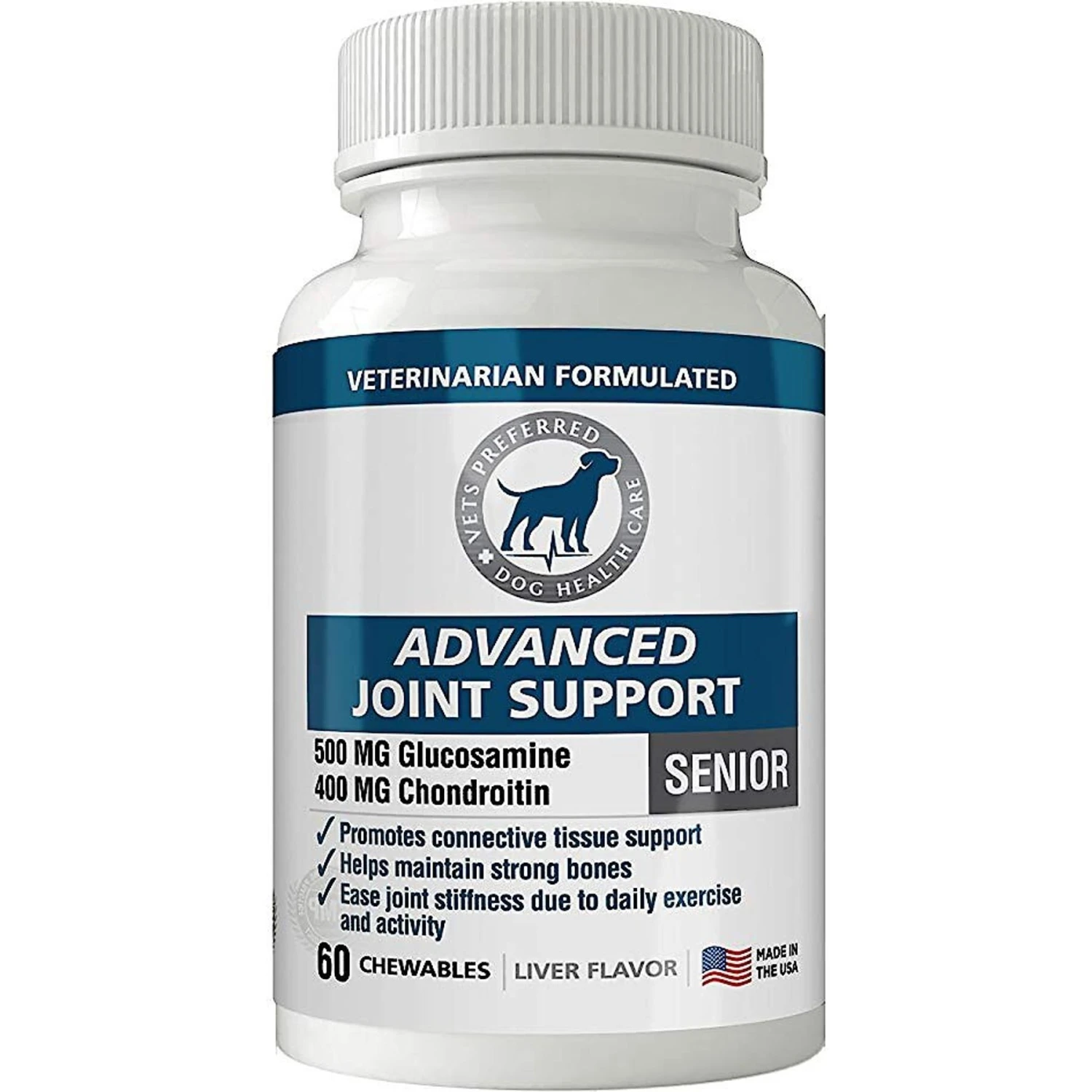 Vets Preferred Advanced Joint Support Senior Dog Supplement, 60 Count 1 Vets Preferred Advanced Joint Support Senior Dog Supplement, 60 Count