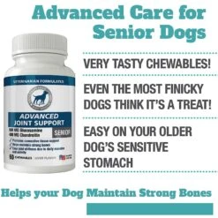 Vets Preferred Advanced Joint Support Senior Dog Supplement, 60 Count 8 Vets Preferred Advanced Joint Support Senior Dog Supplement, 60 Count -Pet Wellness 202517 pt3. AC SS1800 V1569357749