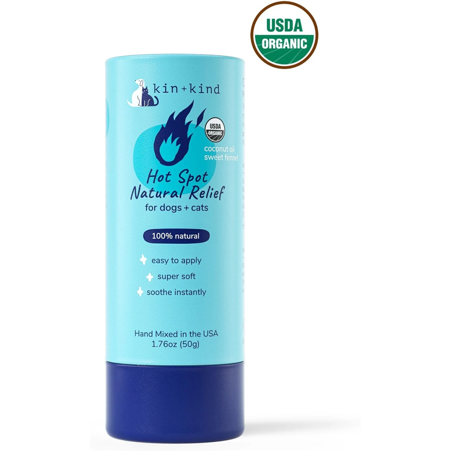 Kin+kind Nose & Paw Hot Spot Dog Relief Balm, 2.3-oz Tube 1 Kin+kind Nose & Paw Hot Spot Dog Relief Balm, 2.3-oz Tube