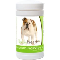 Healthy Breeds Bulldog Grooming Dog Wipes, 70 Count