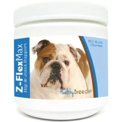 Healthy Breeds Bulldog Z-Flex Max Hip & Joint Soft Chews Dog Supplement, 50 Count