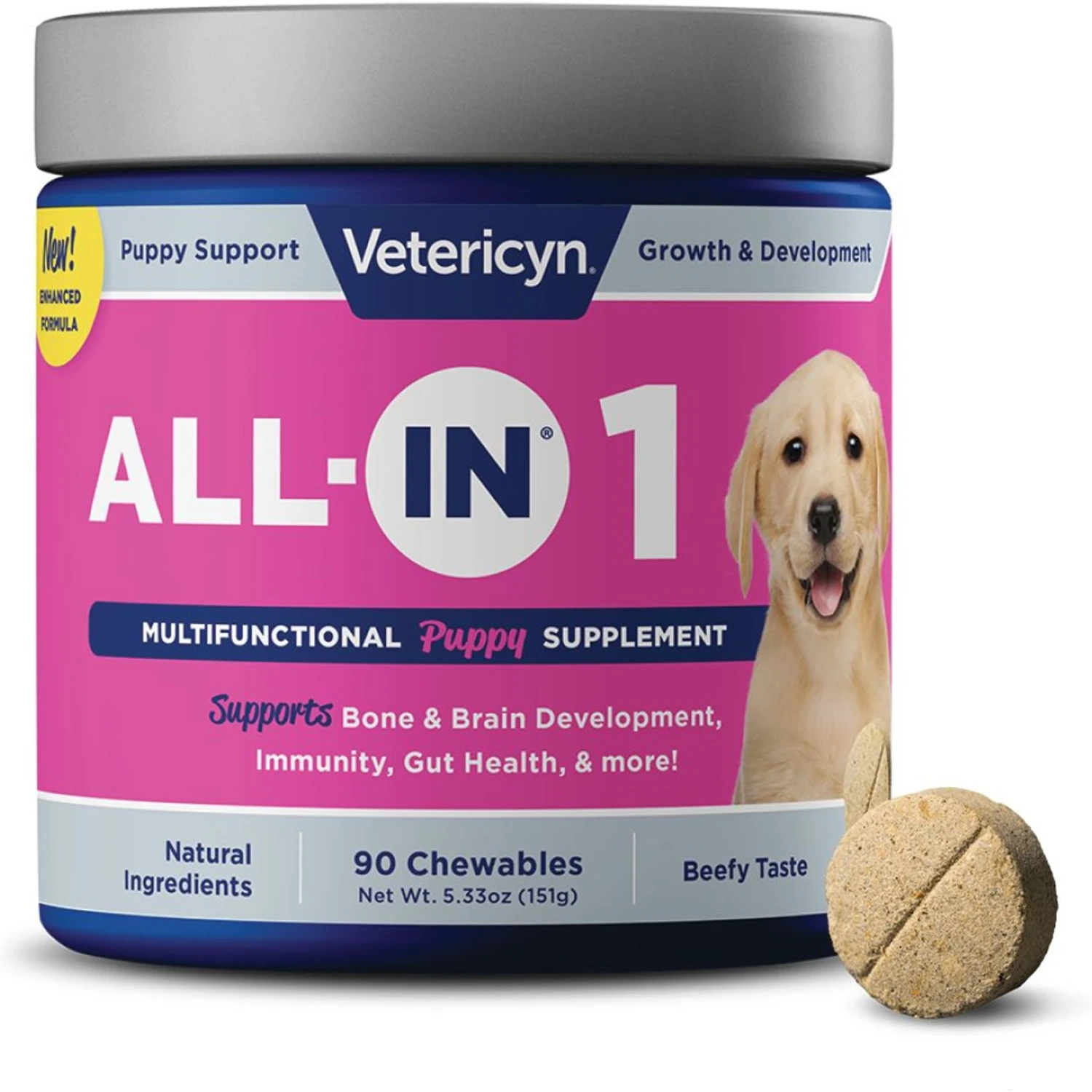 Vetericyn ALL-IN Life-Stage Puppy Dog Supplement, 90 Count 1 Vetericyn ALL-IN Life-Stage Puppy Dog Supplement, 90 Count