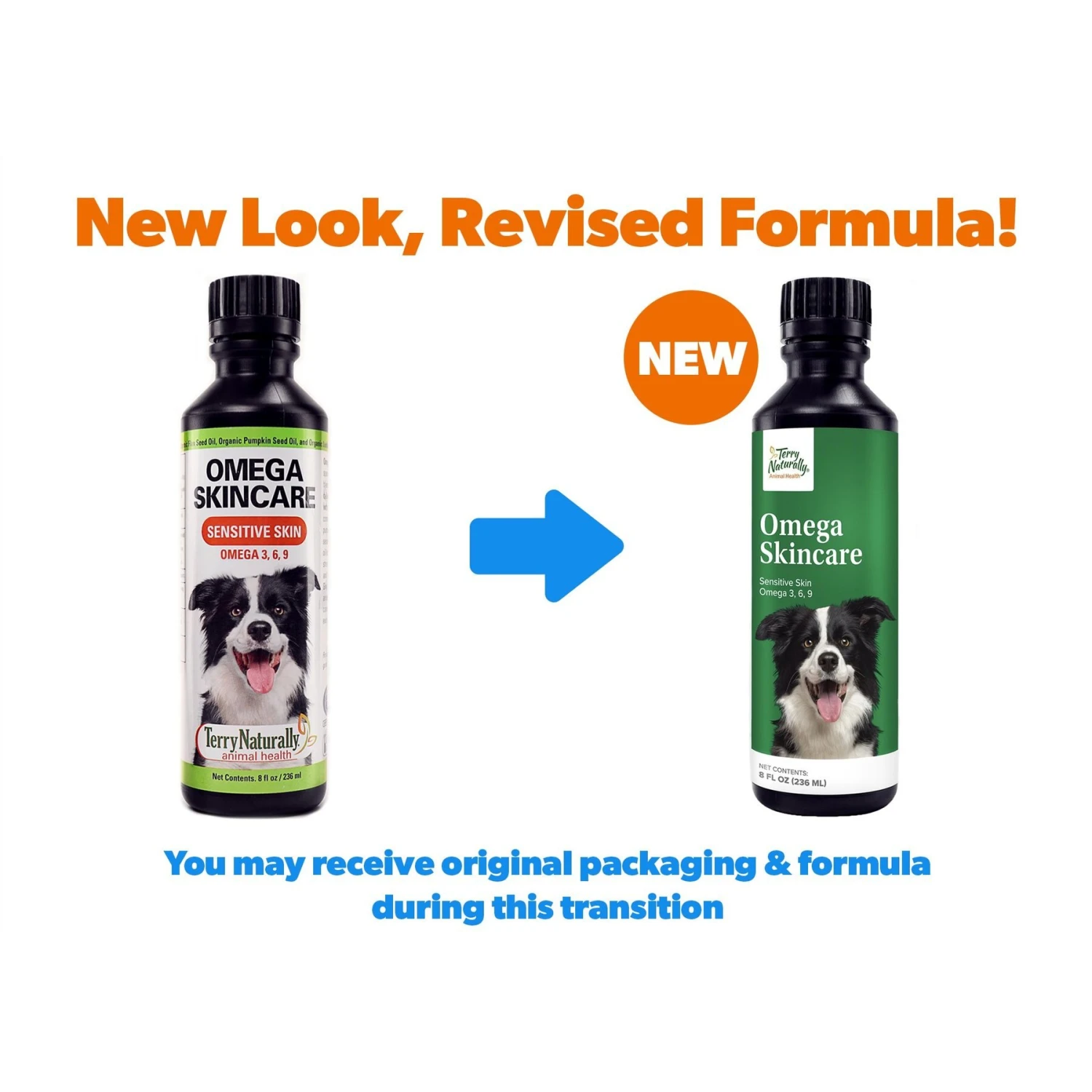 Terry Naturally Animal Health Omega Skincare Dog Supplement, 8-oz Bottle 2 Terry Naturally Animal Health Omega Skincare Dog Supplement, 8-oz Bottle - Image 2