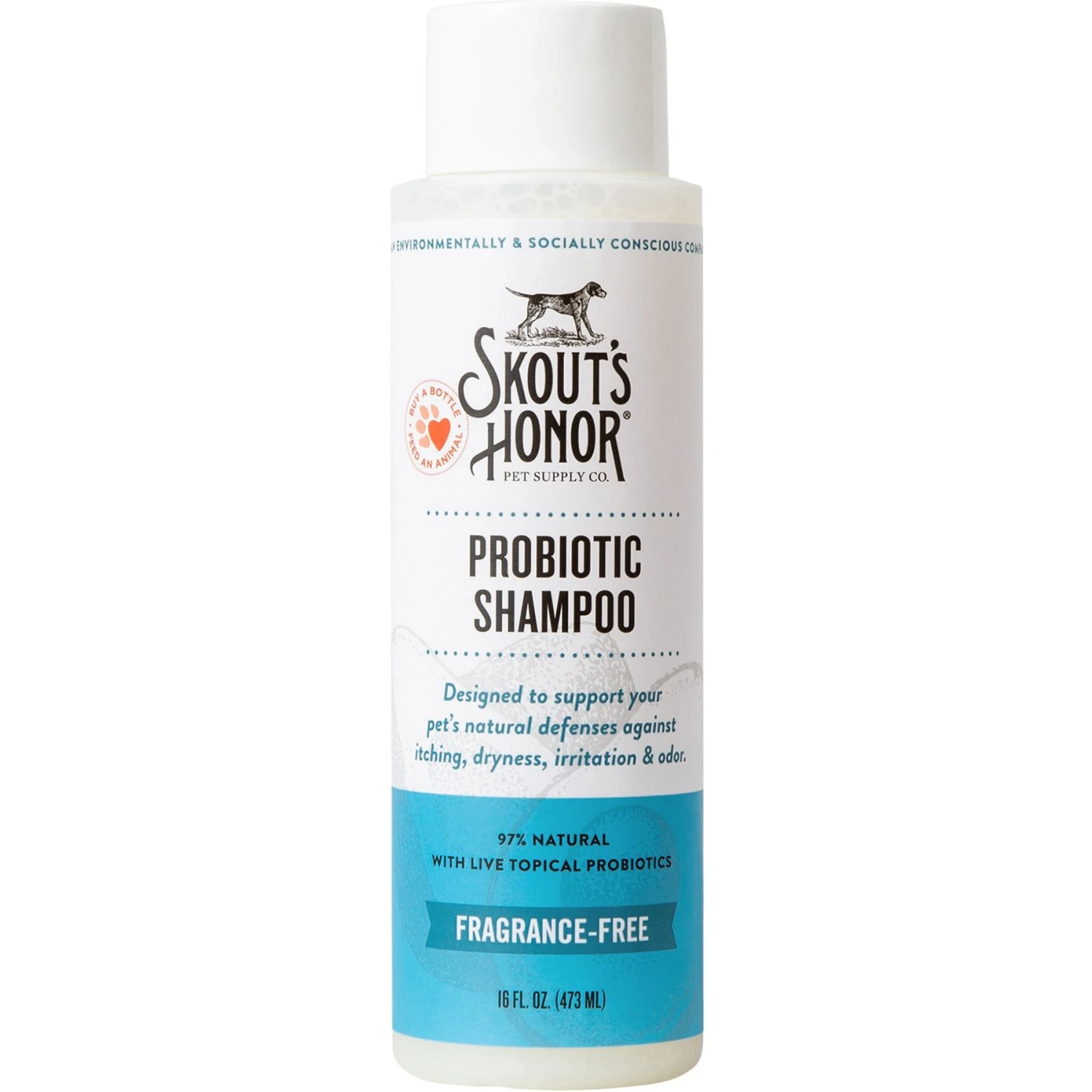 Skout's Honor Probiotic Unscented Dog Shampoo, 16-oz Bottle 1 Skout's Honor Probiotic Unscented Dog Shampoo, 16-oz Bottle