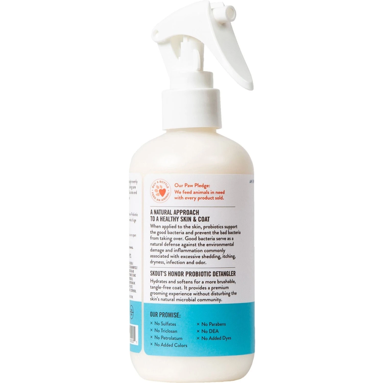Skout's Honor Probiotic Unscented Daily-Use Dog Detangler Spray, 8-oz Bottle 3 Skout's Honor Probiotic Unscented Daily-Use Dog Detangler Spray, 8-oz Bottle - Image 3