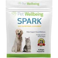 Pet Wellbeing SPARK Bacon Flavored Powder Multivitamin For Cats & Dogs