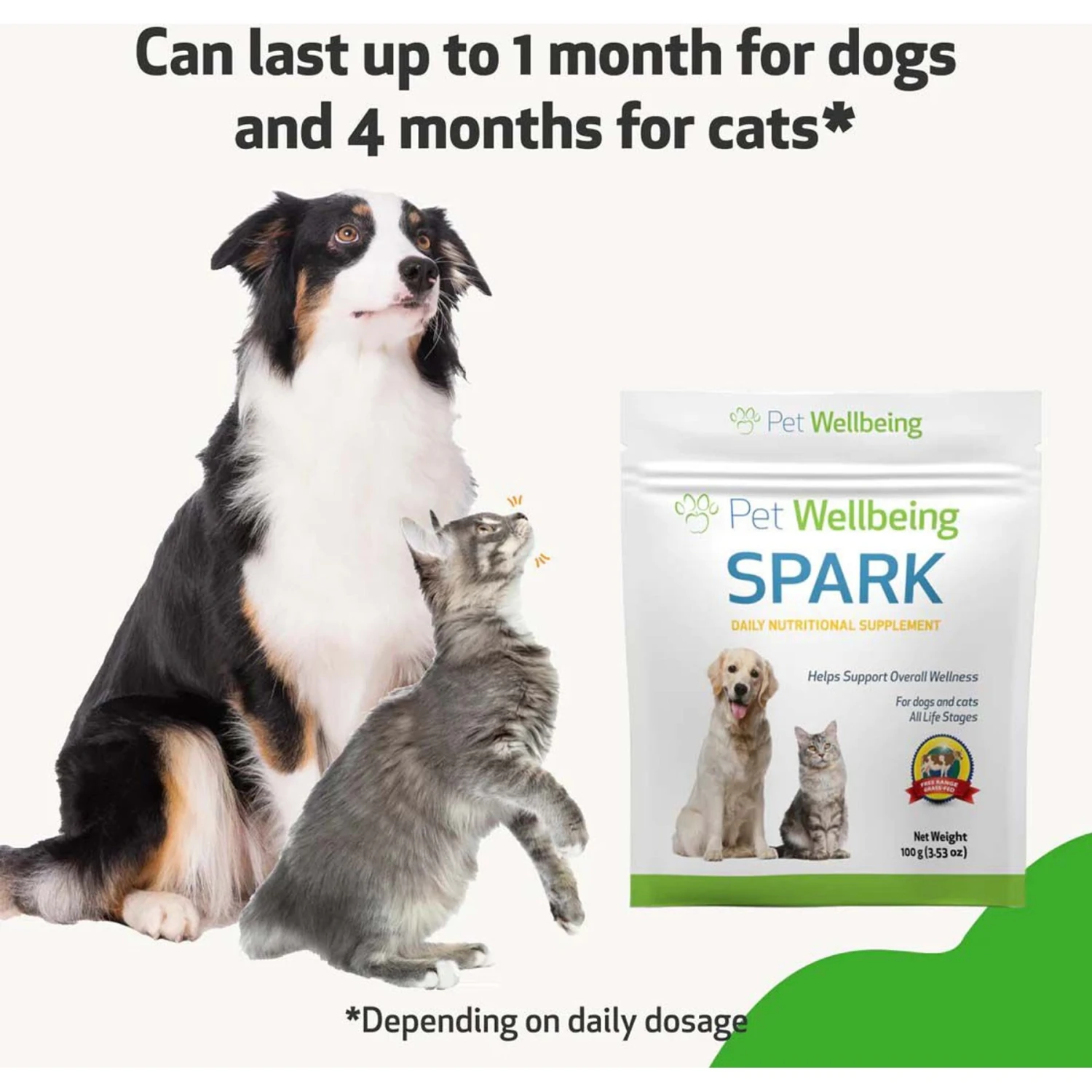 Pet Wellbeing SPARK Bacon Flavored Powder Multivitamin For Cats & Dogs 7 Pet Wellbeing SPARK Bacon Flavored Powder Multivitamin For Cats & Dogs - Image 7