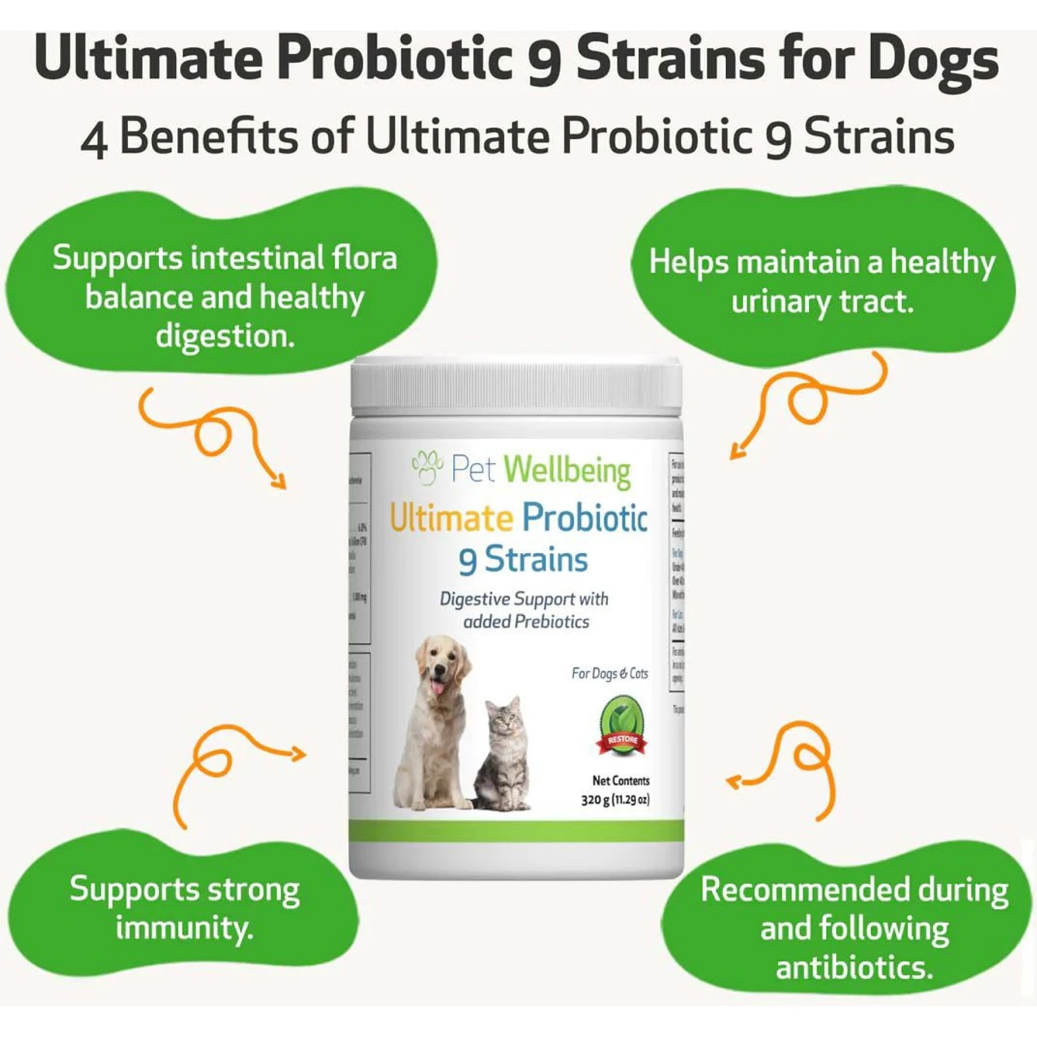 Pet Wellbeing Ultimate Probiotic Powder Digestive Supplement For Dogs 3 Pet Wellbeing Ultimate Probiotic Powder Digestive Supplement For Dogs - Image 3