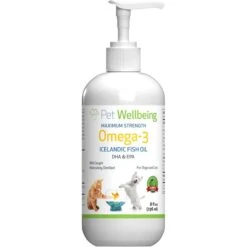 Pet Wellbeing Omega-3 Skin & Itch Liquid Skin & Coat Supplement For Dogs & Cats