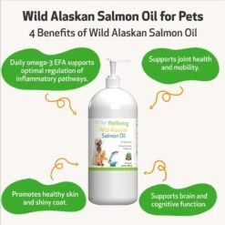 Pet Wellbeing Wild Alaskan Salmon Oil Liquid Supplement For Dogs -Pet Wellness 206262 PT2. AC SS1800 V1696345009