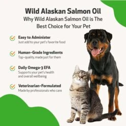 Pet Wellbeing Wild Alaskan Salmon Oil Liquid Supplement For Dogs -Pet Wellness 206262 PT3. AC SS1800 V1696280060
