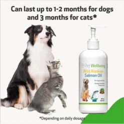 Pet Wellbeing Wild Alaskan Salmon Oil Liquid Supplement For Dogs -Pet Wellness 206262 PT6. AC SS1800 V1696345543