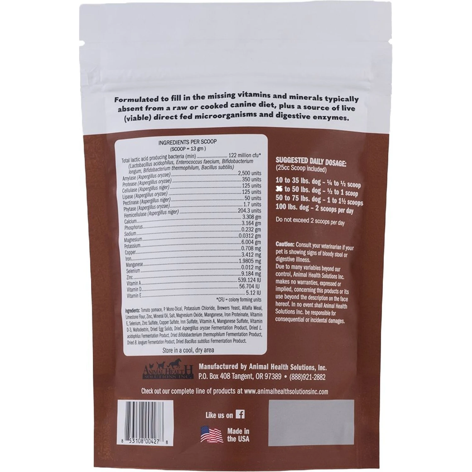 Animal Health Solutions Canine Natural Diet Dog Supplement 2 Animal Health Solutions Canine Natural Diet Dog Supplement - Image 2