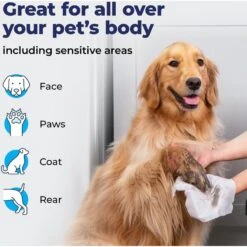 Vetnique Labs Furbliss Pet Wipes Cleansing & Deodorizing Hypoallergenic Paw & Body Dog & Cat Wipes -Pet Wellness 208125 PT4. AC SS1800 V1676647190