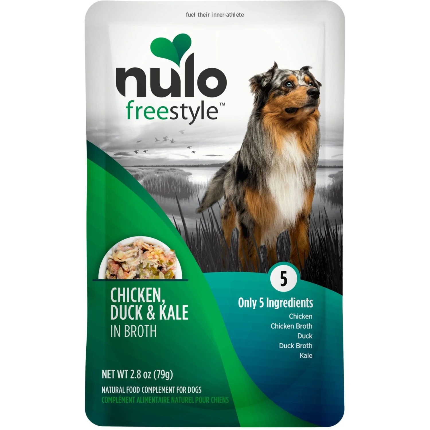 Nulo FreeStyle Chicken, Duck, & Kale In Broth Dog Food Topper 1 Nulo FreeStyle Chicken, Duck, & Kale In Broth Dog Food Topper