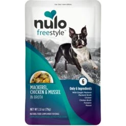 Nulo FreeStyle Mackerel, Chicken, & Mussel In Broth Dog Food Topper
