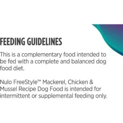Nulo FreeStyle Mackerel, Chicken, & Mussel In Broth Dog Food Topper -Pet Wellness 209735 PT6. AC SS1800 V1666734237
