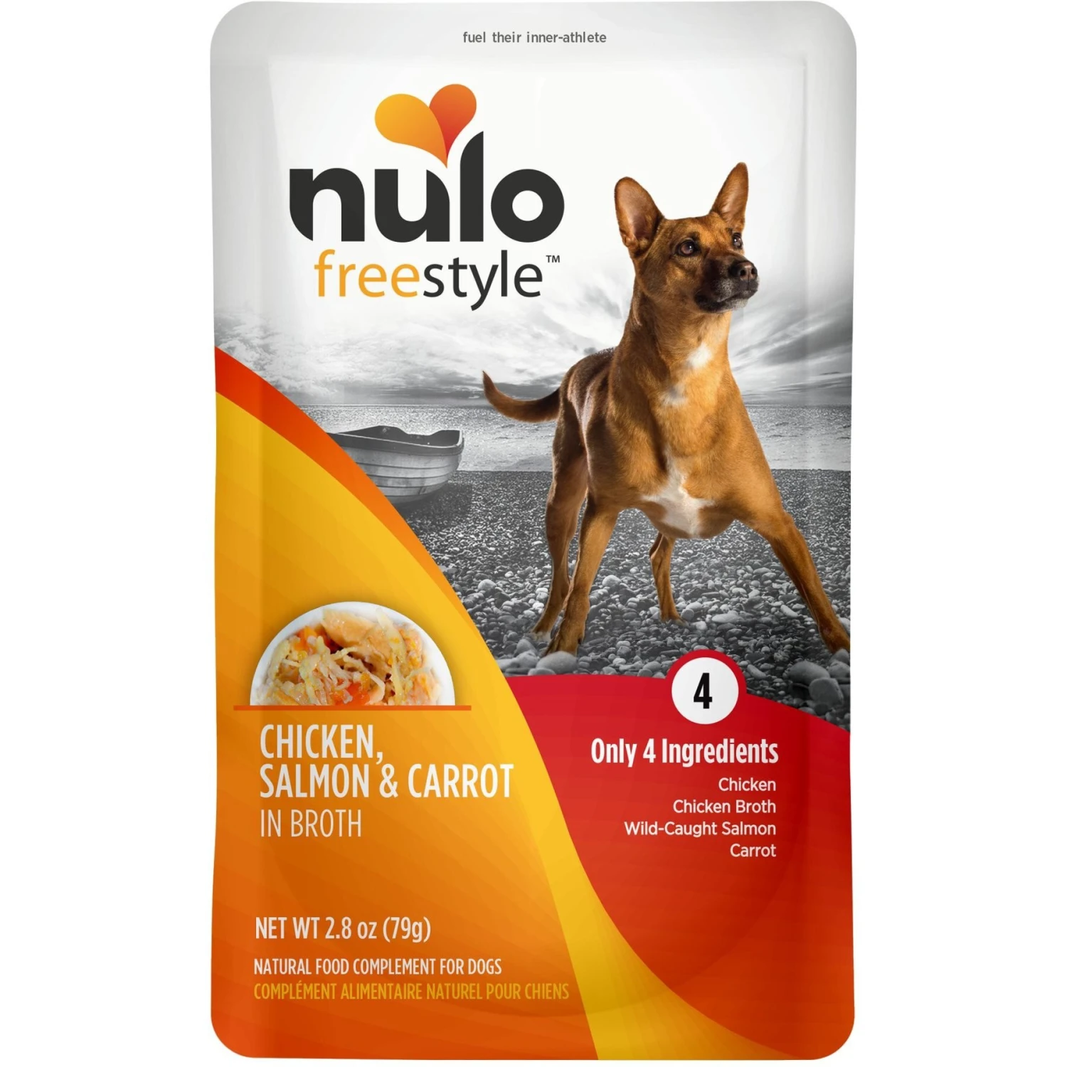 Nulo FreeStyle Chicken, Salmon, & Carrot In Broth Dog Food Topper 1 Nulo FreeStyle Chicken, Salmon, & Carrot In Broth Dog Food Topper