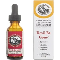 Botanical Animal Flower Essences Devil Be Gone Calming Pet Supplement