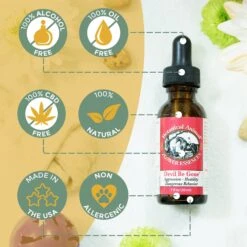 Botanical Animal Flower Essences Devil Be Gone Calming Pet Supplement 8 Botanical Animal Flower Essences Devil Be Gone Calming Pet Supplement -Pet Wellness 209745 PT2. AC SS1800 V1617231410