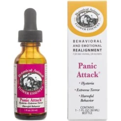 Botanical Animal Flower Essences Panic Attack Calming Pet Supplement, 1-oz Bottle