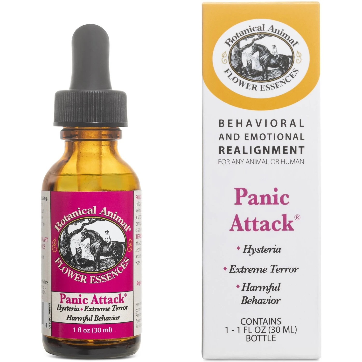 Botanical Animal Flower Essences Panic Attack Calming Pet Supplement, 1-oz Bottle 1 Botanical Animal Flower Essences Panic Attack Calming Pet Supplement, 1-oz Bottle