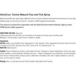 UltraCruz Natural Dog Flea & Tick Spray 7 UltraCruz Natural Dog Flea & Tick Spray -Pet Wellness 210400 PT3. AC SS1800 V1701362619