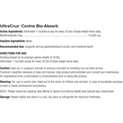 UltraCruz Bio-Absorb Dog Supplement 7 UltraCruz Bio-Absorb Dog Supplement -Pet Wellness 210486 PT3. AC SS1800 V1701362507