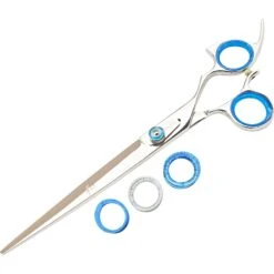 Shark Fin Right Gold Non-Swivel Stainless Steel Straight Dog Shears