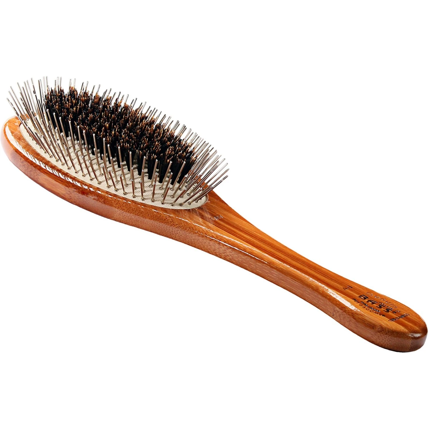 Bass Brushes The Hybrid Pet Groomer Oval Brush 1 Bass Brushes The Hybrid Pet Groomer Oval Brush