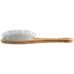 Bass Brushes Style & Detangle Dog & Cat Oval Brush, Bamboo-Dark Finish -Pet Wellness 210786 PT2. AC SS1800 V1575301131