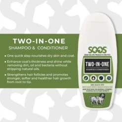 Soos Pets Two-in-One Dog & Cat Shampoo & Conditioner -Pet Wellness 210937 PT2. AC SS1800 V1676300477