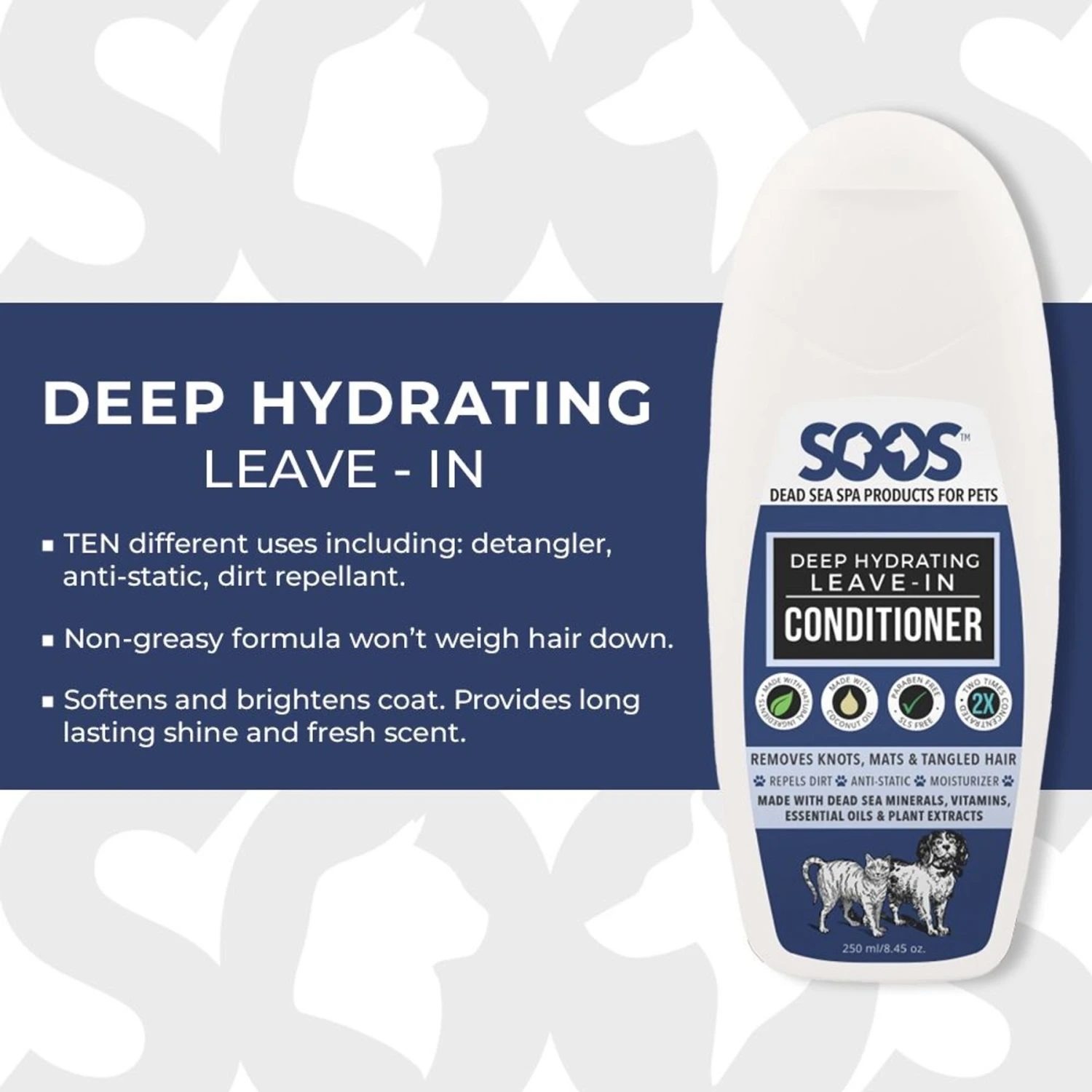 Soos Pets Deep Hydrating Leave-In Dog & Cat Conditioner 3 Soos Pets Deep Hydrating Leave-In Dog & Cat Conditioner - Image 3
